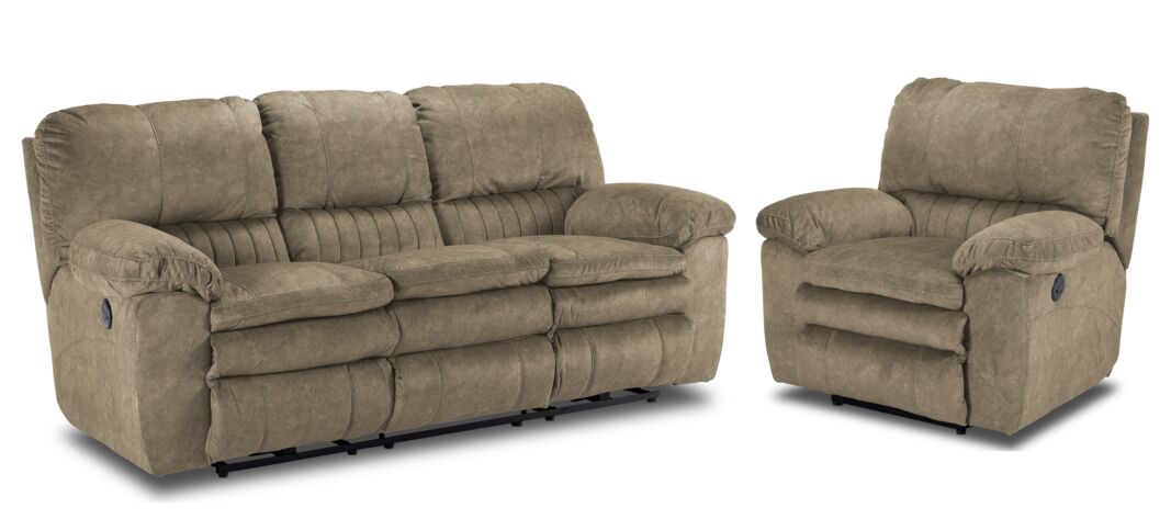 Reyes 2 Pc. Power Reclining Living Room Package w/ Chair - Tan