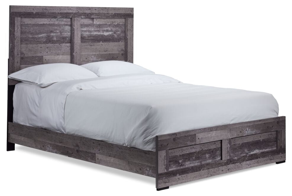 River 5-Piece Queen Bedroom Package - Light Grey