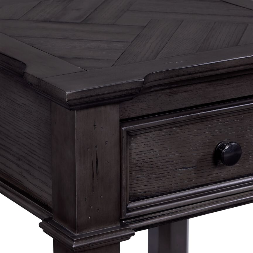 Roman End Table - Grey