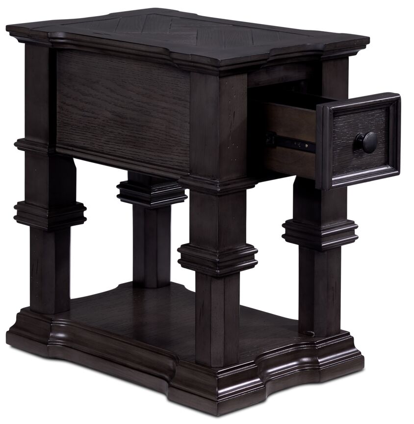 Roman Chairside Table - Grey