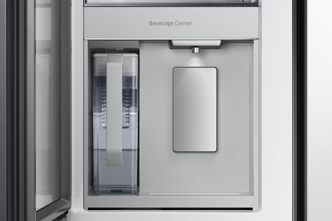 Samsung BESPOKE 36" 4-Door Counter-Depth Refrigerator with Beverage Center and Family Hub (Without Panels) (22.5 cu.ft.) - RF23BB8900AWAC