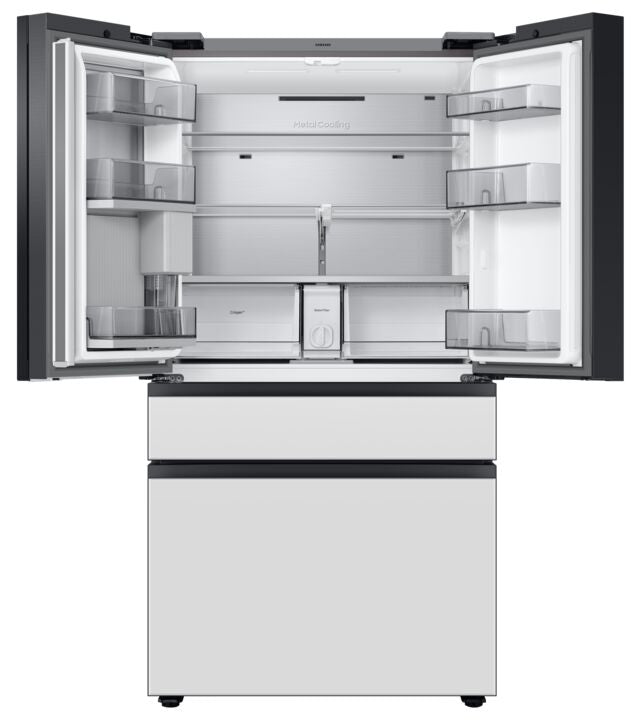 Samsung BESPOKE 36" 4-Door Counter-Depth Refrigerator with Beverage Center and Family Hub (Without Panels) (22.5 cu.ft.) - RF23BB8900AWAC