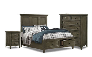 San Mateo 5-Piece Full Storage Bedroom Package - Pewter
