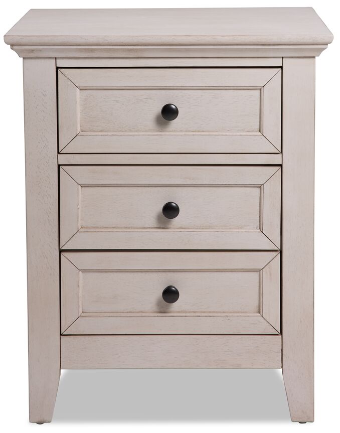 San Mateo 6-Piece Full Panel Bedroom Package - Antique White
