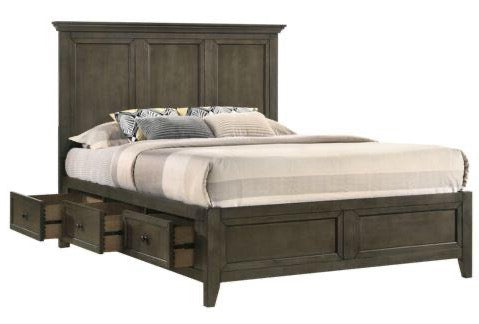 San Mateo 5-Piece King Storage Bedroom Package - Pewter