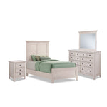 San Mateo 6-Piece Twin Panel Bedroom Package - Antique White