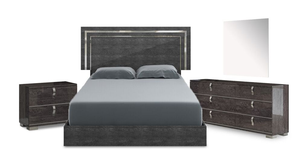 Sarah Ala Mode 6-Piece King Bedroom Package - Grey