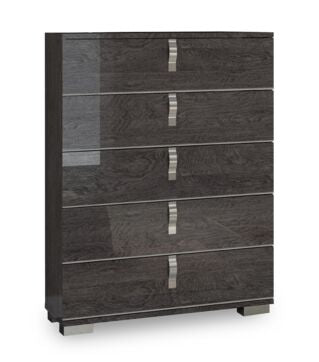 Sarah Ala Mode 5 Drawer Chest - Grey