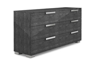 Sarah 6 Drawer Dresser - Grey