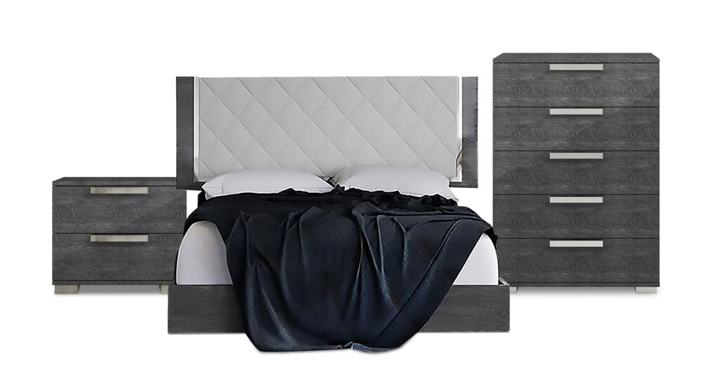 Sarah 5-Piece King Bedroom Package - Grey