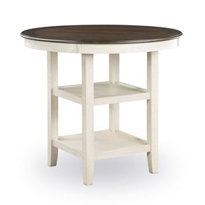 Savanah Counter Height Dining Table - Antique White and Brown