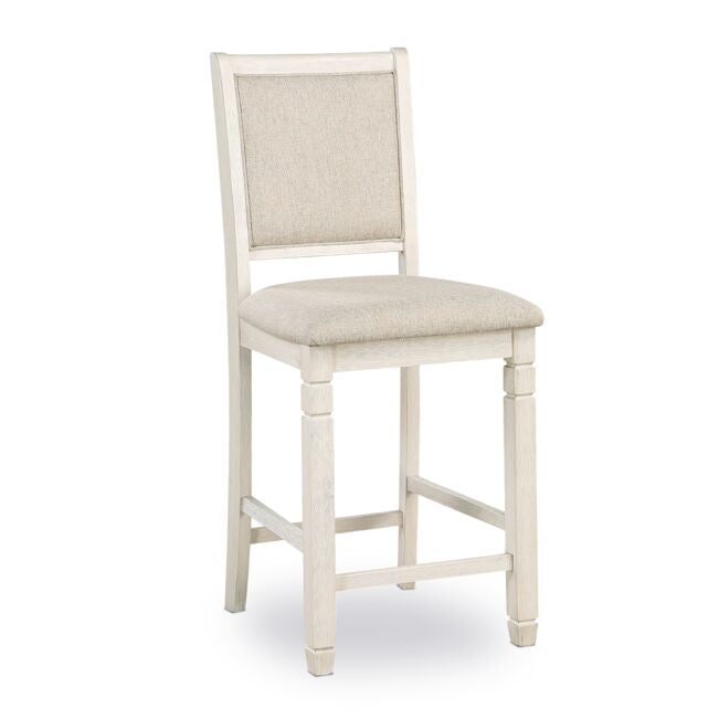 Savanah 5-Piece Counter Height Dining Set - Antique White and Brown