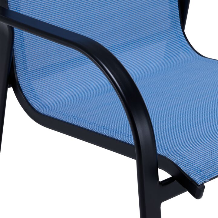 Seabrook II - Outdoor 5-Piece Dining - Blue