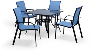 Seabrook II - Outdoor 5-Piece Dining - Blue