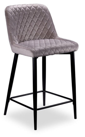 Senna Tabouret hauteur bistrot – taupe, noir