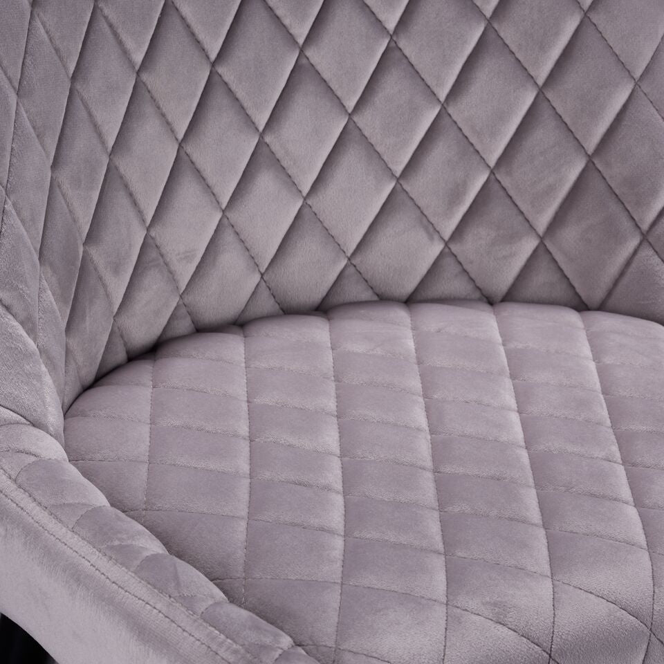 Senna Counter Height Stool - Dove Grey, Black