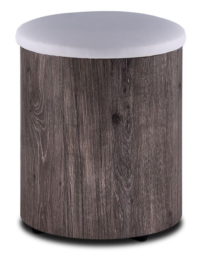Serpentine Coffee Table with Two Ottomans - Light Grey