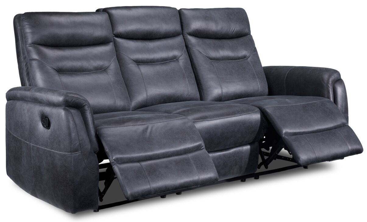 Sicily Reclining Sofa- Grey