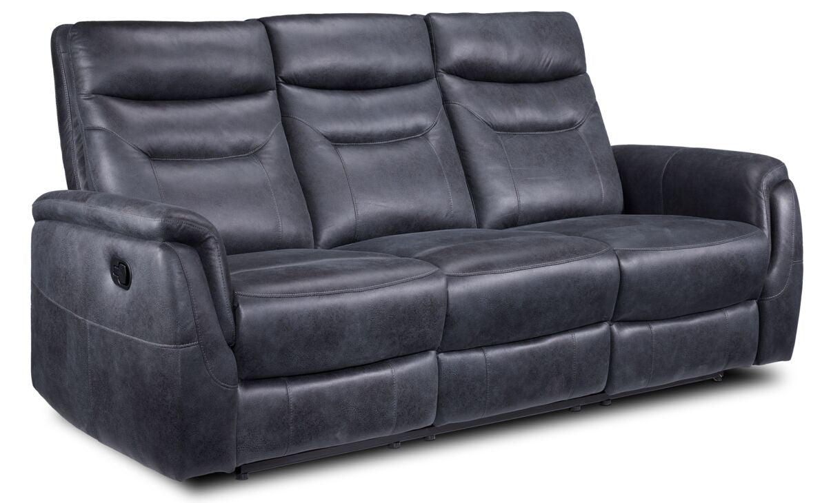 Sicily Reclining Sofa- Grey
