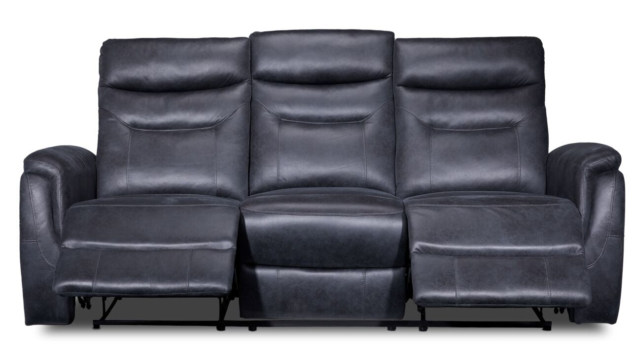 Sicily Reclining Sofa- Grey