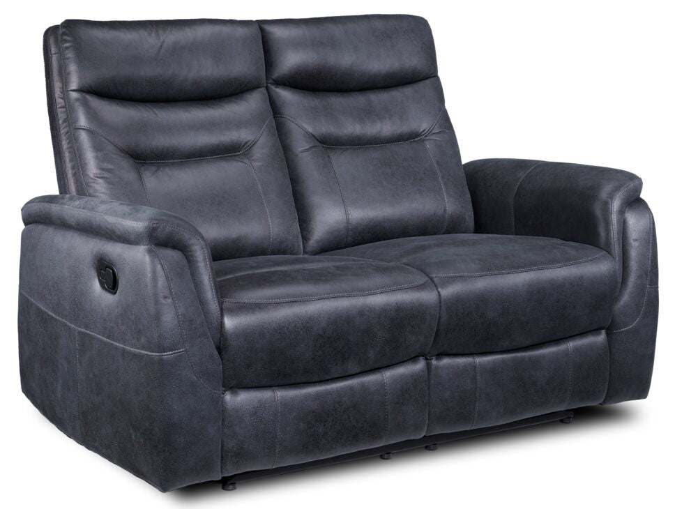 Sicily Reclining Loveseat- Grey