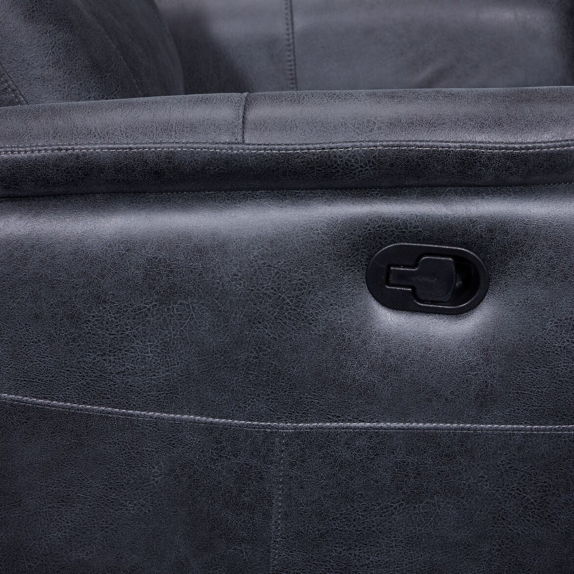 Sicily Reclining Loveseat- Grey