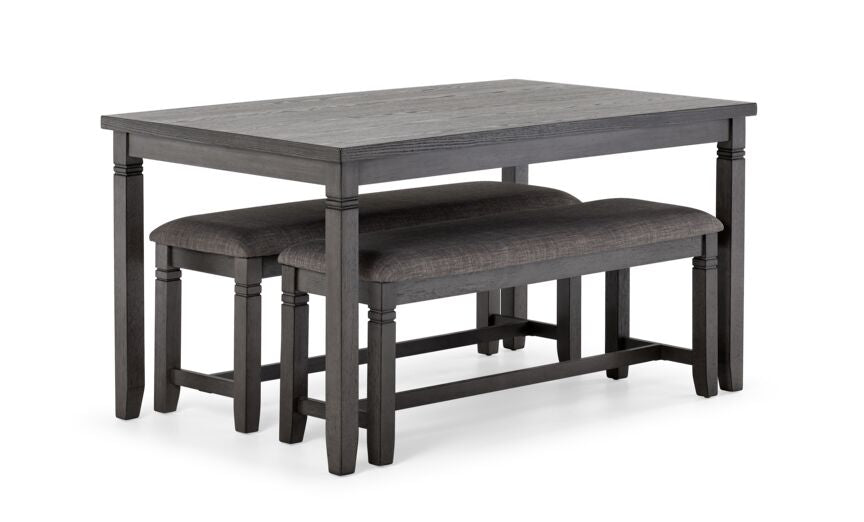 Storm 3-Piece Dining Set - Dark Grey