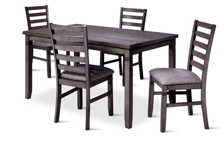 Storm 5-Piece Dining Package - Dark Grey