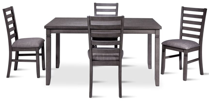 Storm 5-Piece Dining Package - Dark Grey