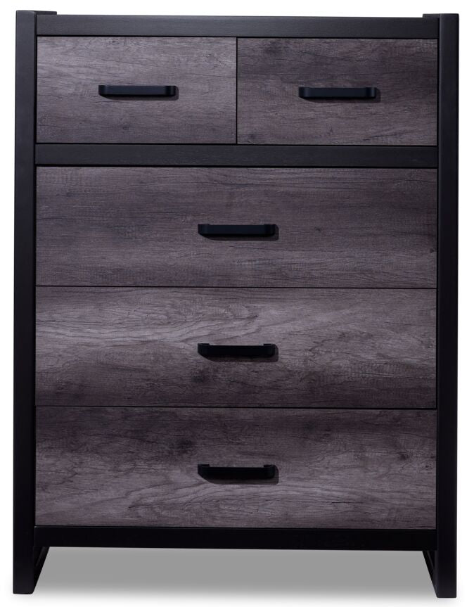 Terra 5 Drawer Chest - Grey