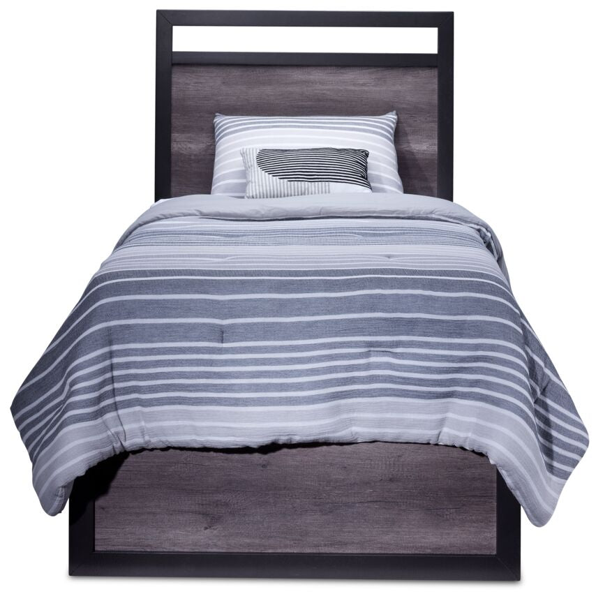 Terra 3-Piece Twin Bed - Grey