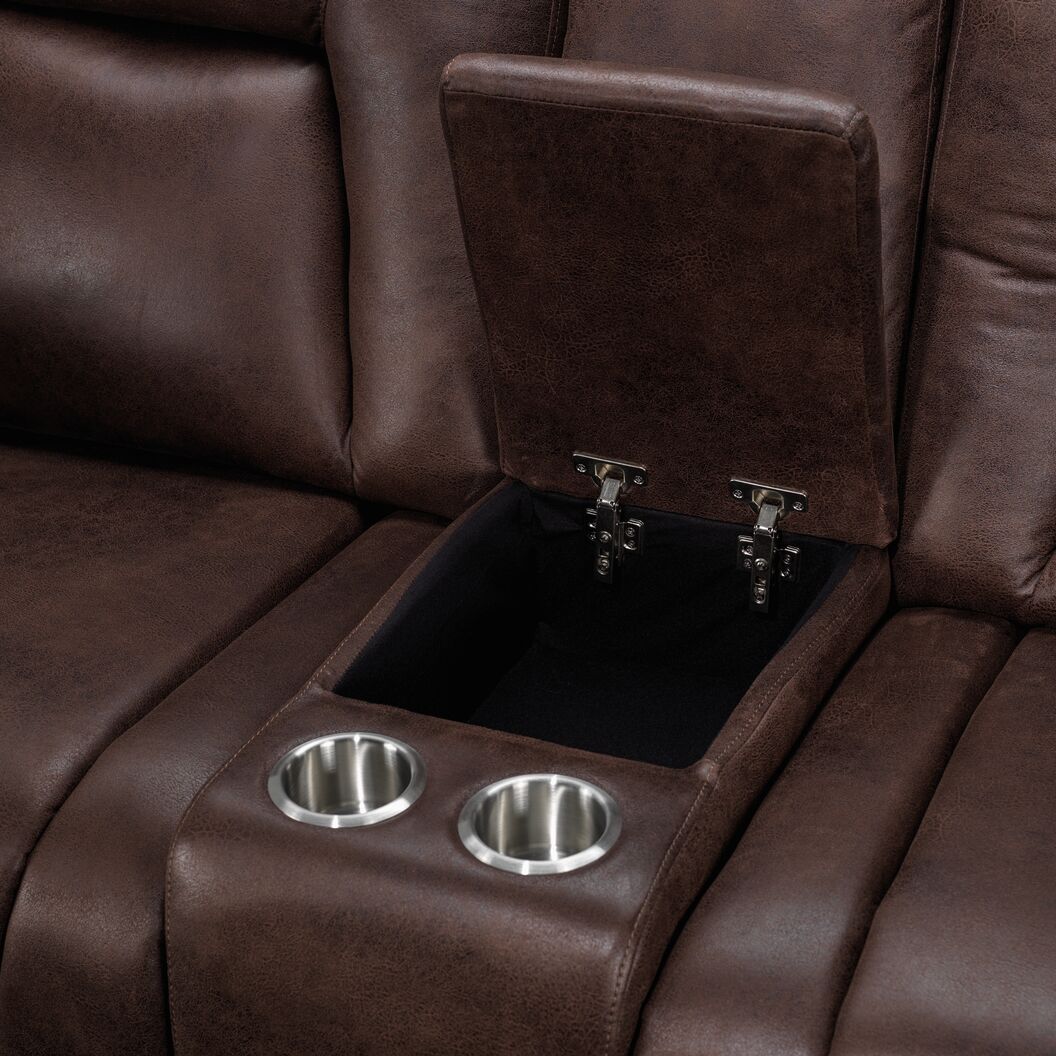 Texas Reclining Loveseat- Chocolate