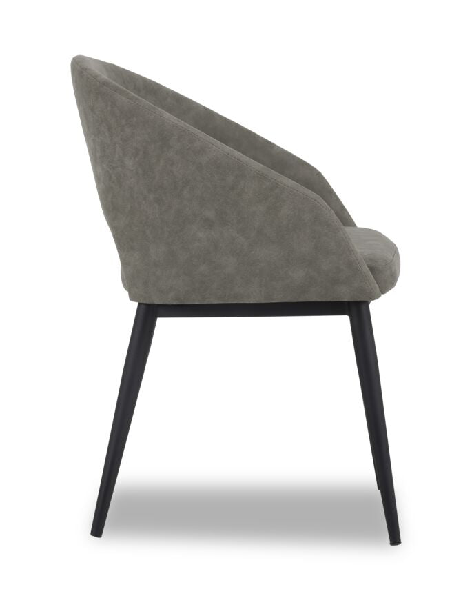 Thatcher Armchair - Black, Antique Grey
