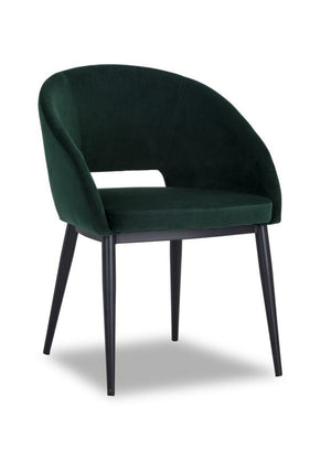 Thatcher Armchair - Black, Deep Green Sky