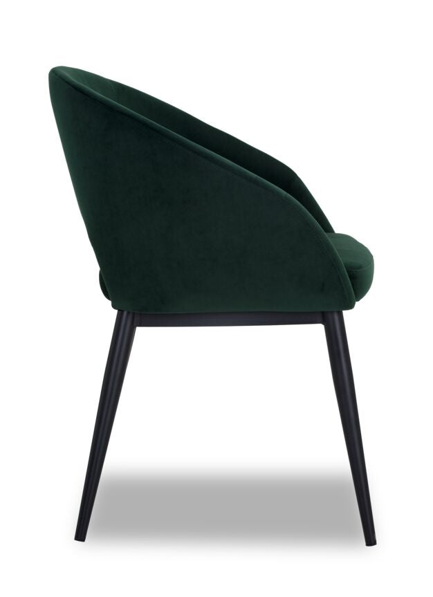 Thatcher Armchair - Black, Deep Green Sky