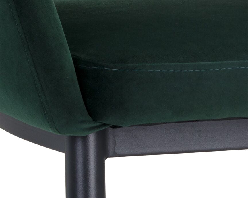Thatcher Armchair - Black, Deep Green Sky