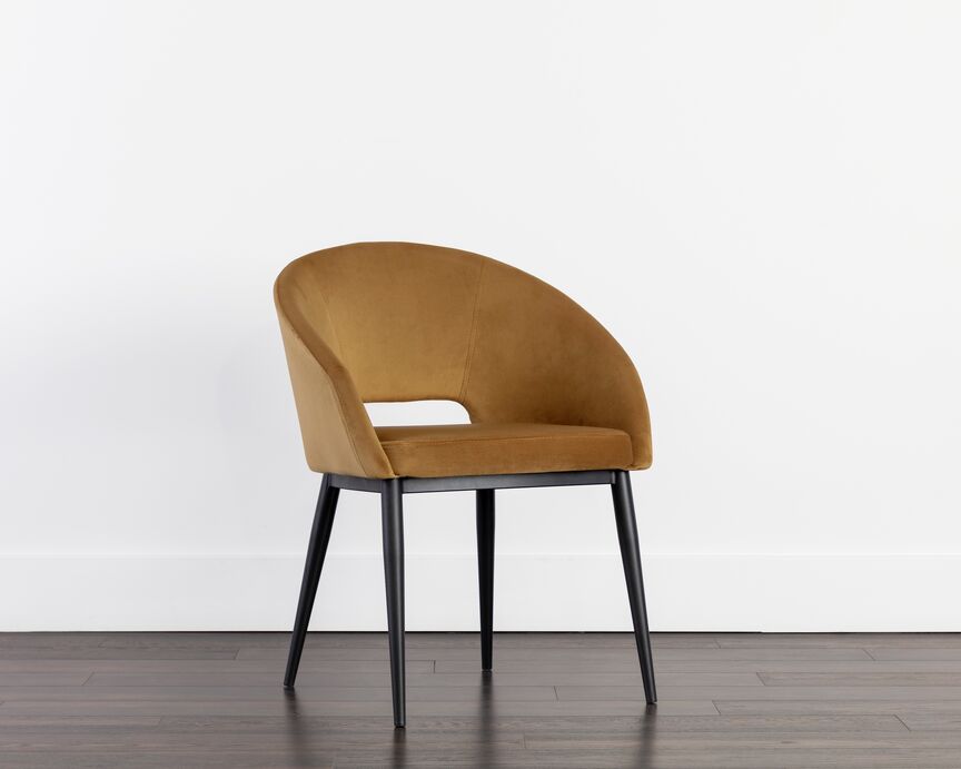 Thatcher Armchair - Black, Gold Sky