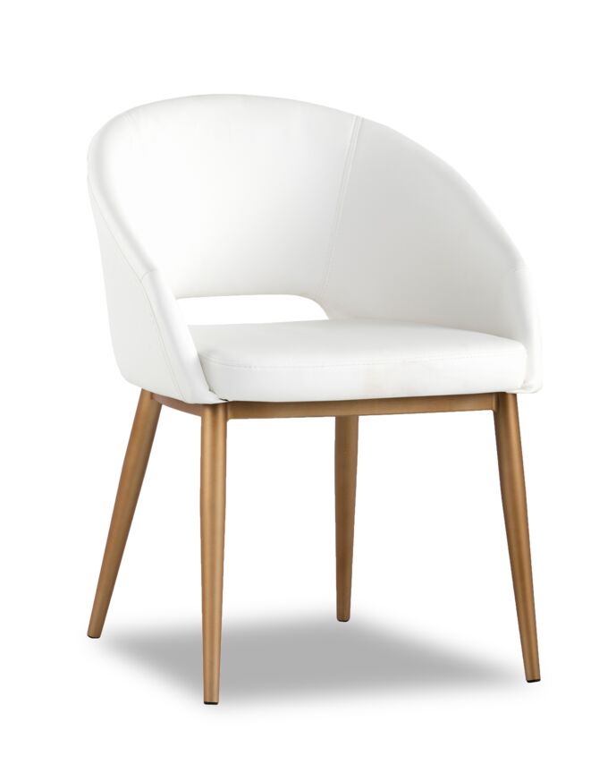 Thatcher Armchair - Champagne Gold, Snow