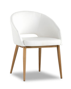 Thatcher Armchair - Champagne Gold, Snow