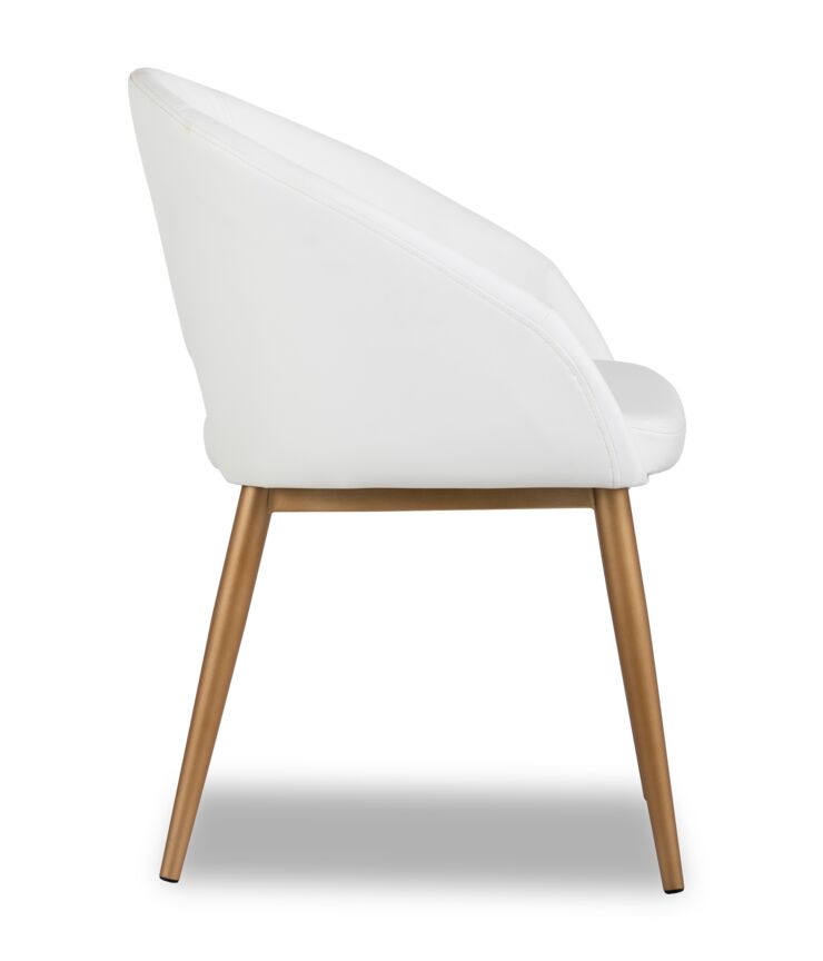 Thatcher Armchair - Champagne Gold, Snow
