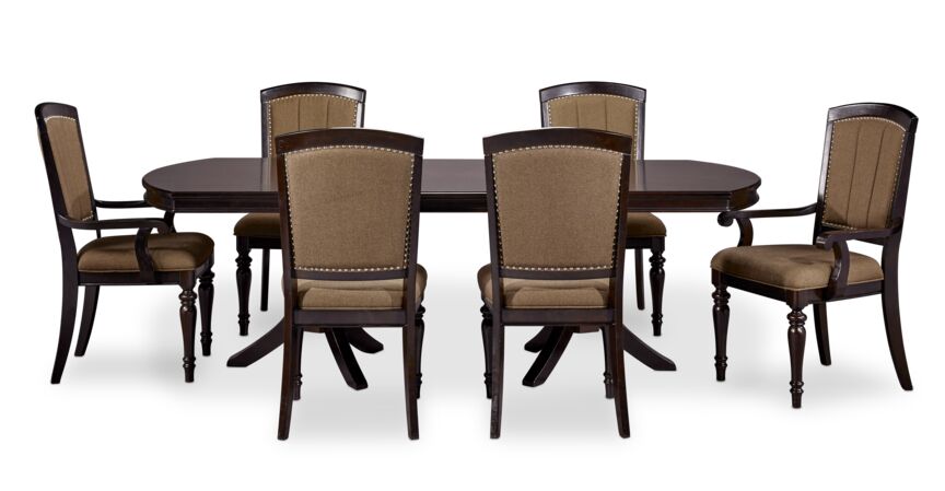 Thoreaux 7-Piece Dining Room Set - Dark Cherry