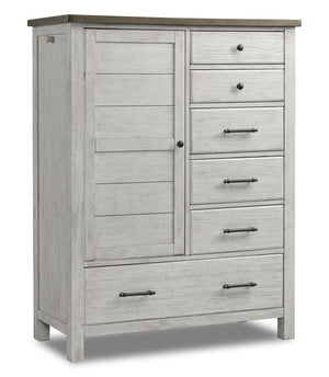 Timber Ridge Chifferobe - Weathered White