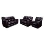 Transformer II Leather Power Reclining Sofa, Loveseat & Chair - Chocolate
