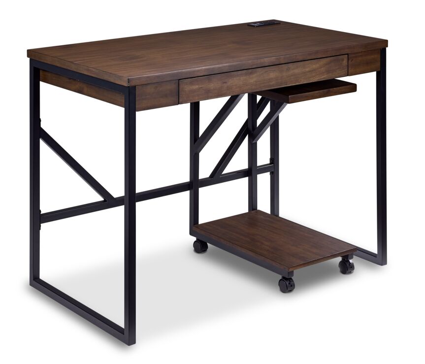Tucker Desk - Brown, Black