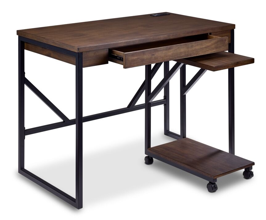 Tucker Desk - Brown, Black