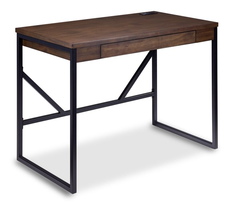 Tucker Desk - Brown, Black