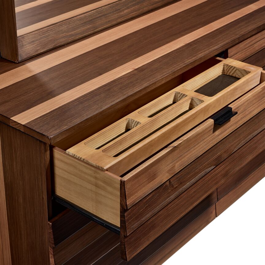 Urban 6 Drawer Dresser - Brown