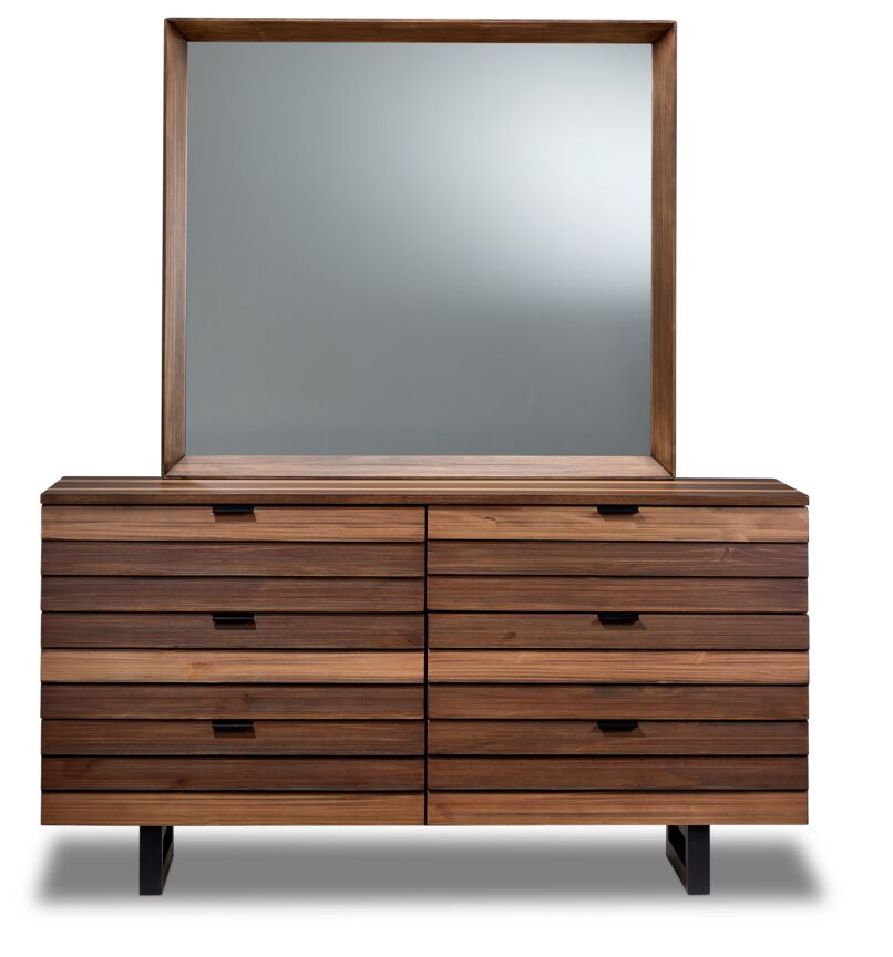 Urban 6 Drawer Dresser - Brown