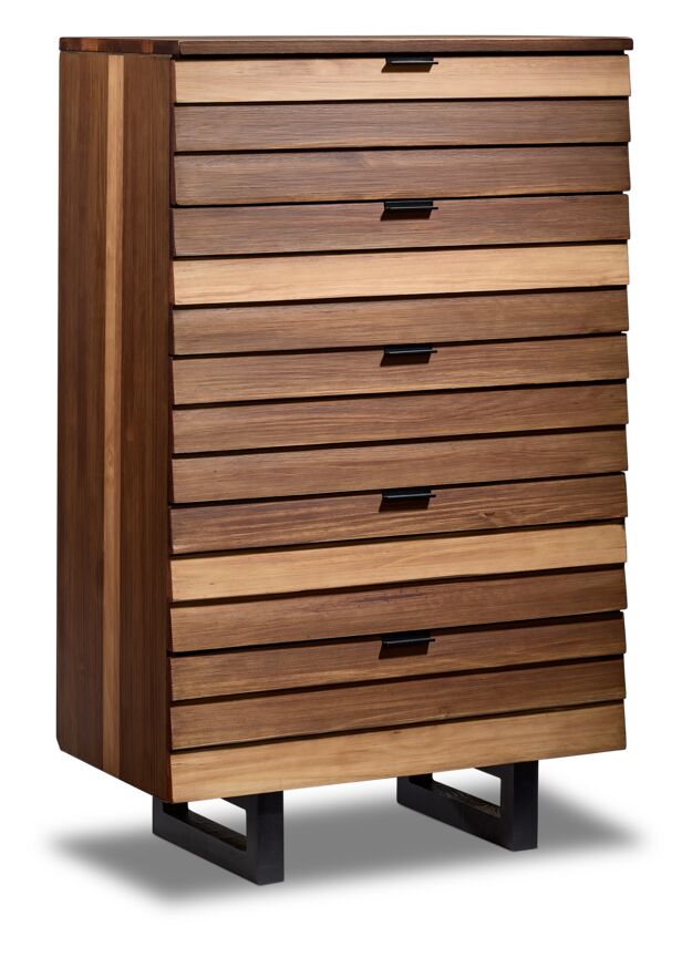Urban 5 Drawer Chest - Brown