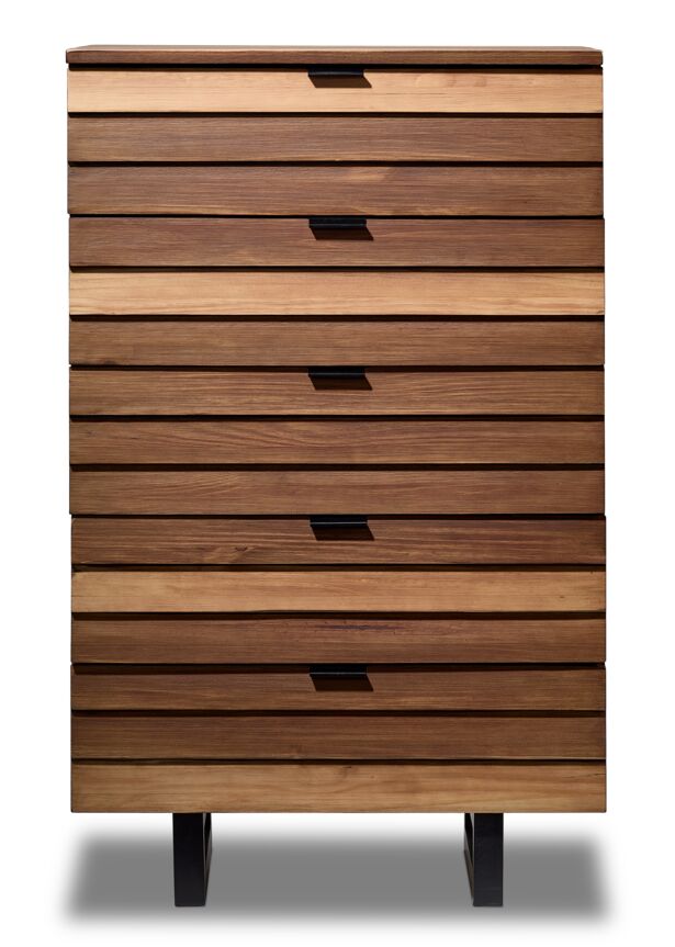 Urban 5 Drawer Chest - Brown